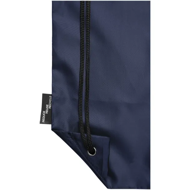 Oriole RPET drawstring backpack Navy Blue