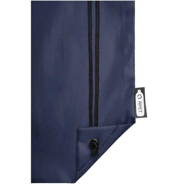 Oriole RPET drawstring backpack Navy Blue