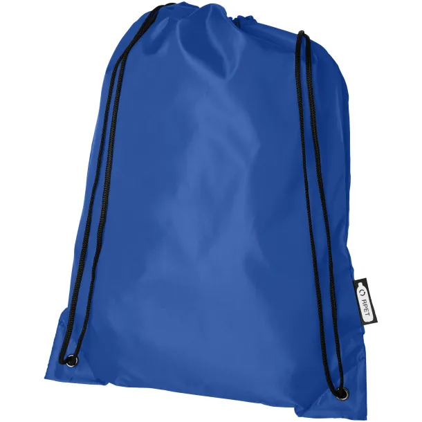 Oriole RPET drawstring backpack Royal blue