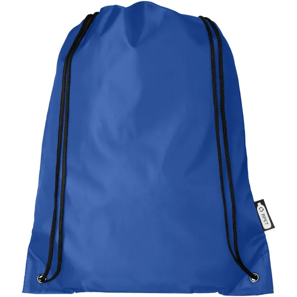 Oriole RPET drawstring backpack Royal blue