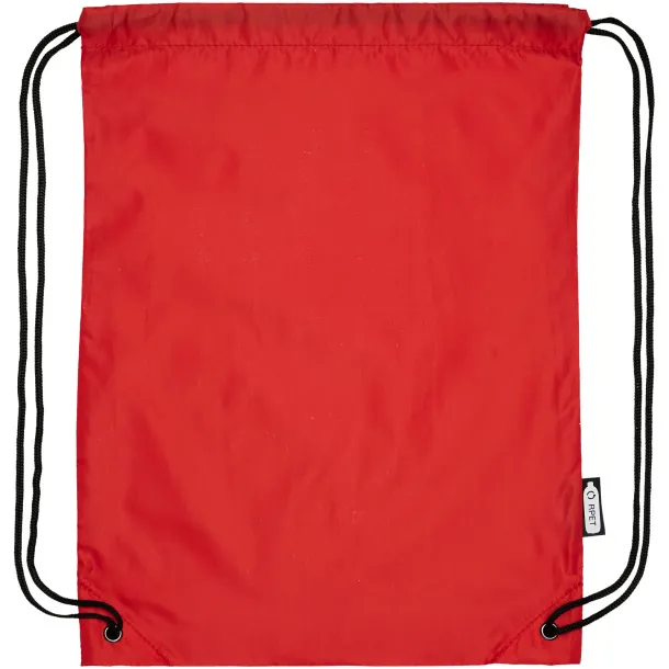 Oriole RPET drawstring backpack Red