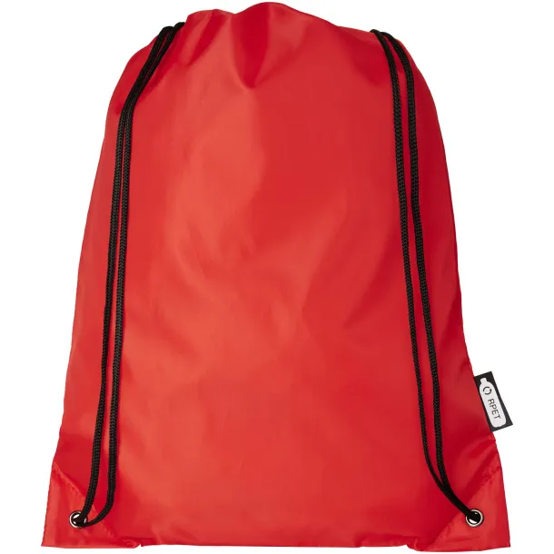 Oriole RPET drawstring backpack Red