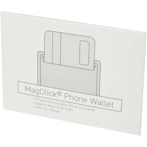 Magclick phone wallet Solid black