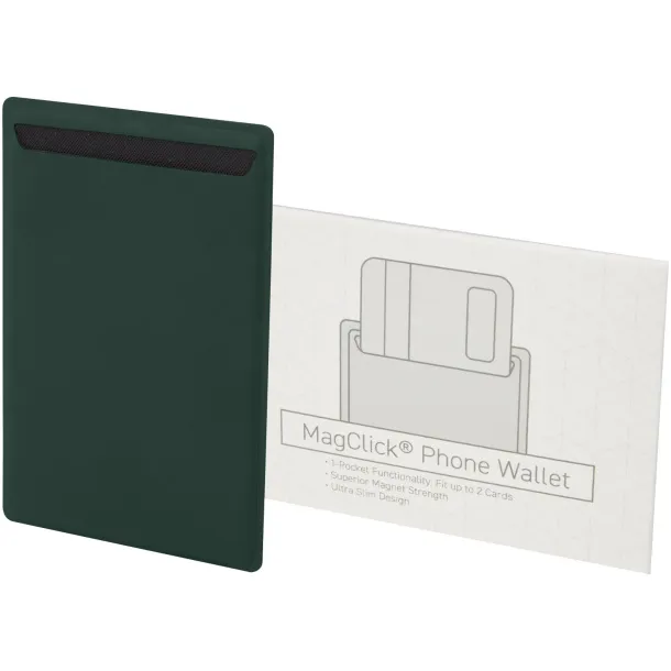 Magclick phone wallet Green flash