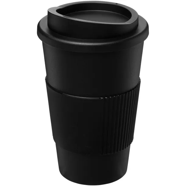 Americano® 350 ml insulated tumbler with grip Solid black