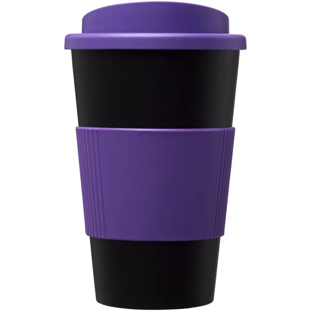 Americano® 350 ml insulated tumbler with grip Solid black Purple