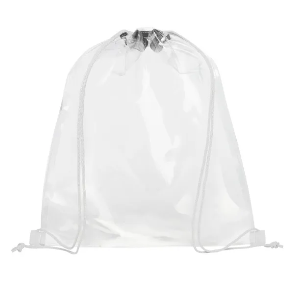 Lancaster transparent drawstring backpack - Unbranded White White