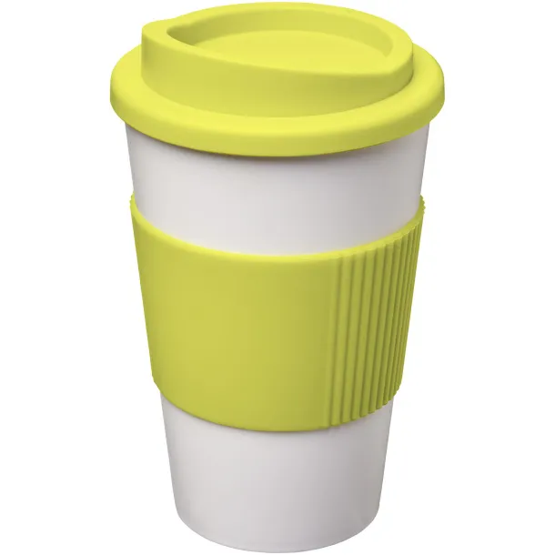 Americano® 350 ml insulated tumbler with grip - Unbranded White Lime