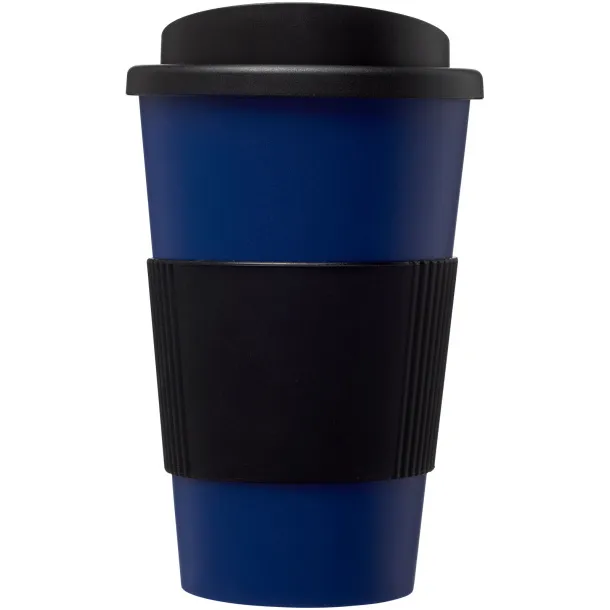 Americano® 350 ml insulated tumbler with grip - Unbranded Blue Solid black