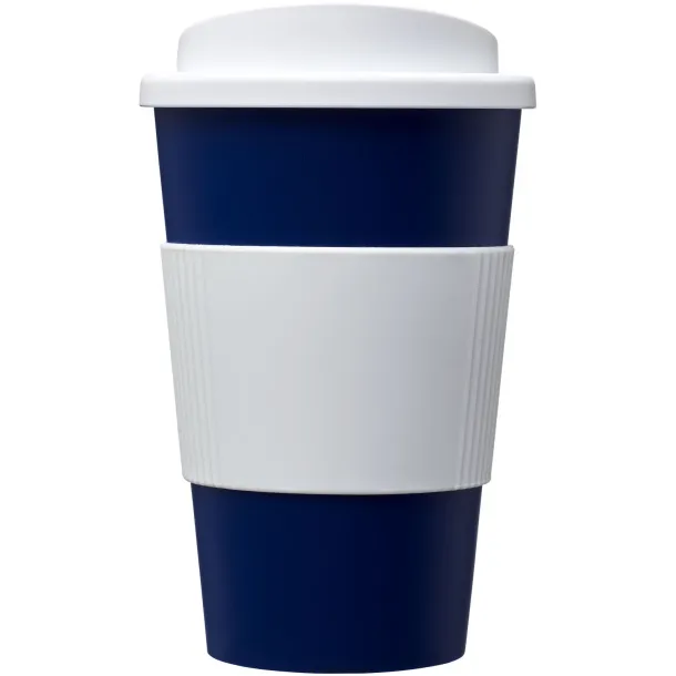 Americano® 350 ml insulated tumbler with grip Blue White