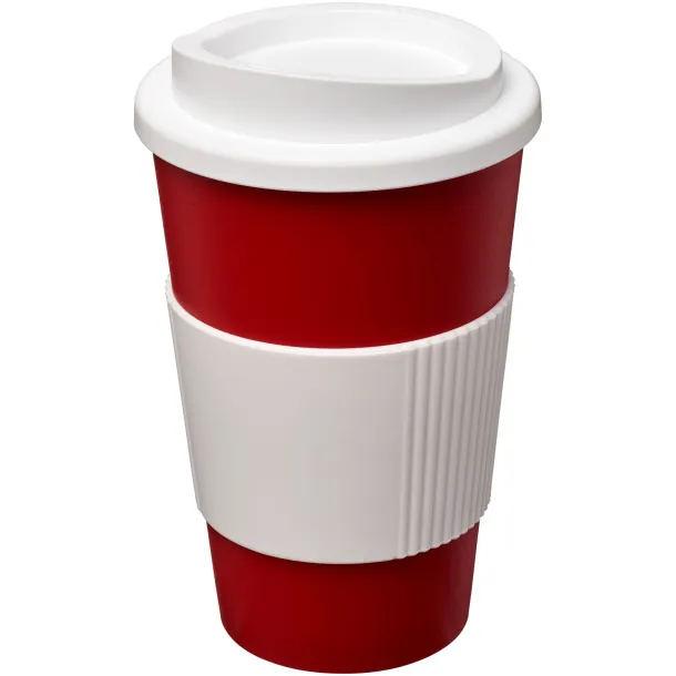 Americano® 350 ml insulated tumbler with grip Red White