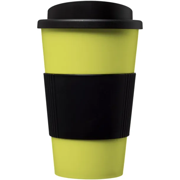 Americano® 350 ml insulated tumbler with grip Lime Solid black