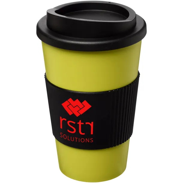 Americano® 350 ml insulated tumbler with grip Lime Crna