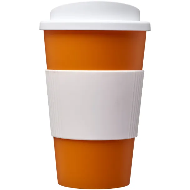 Americano® 350 ml insulated tumbler with grip Orange White