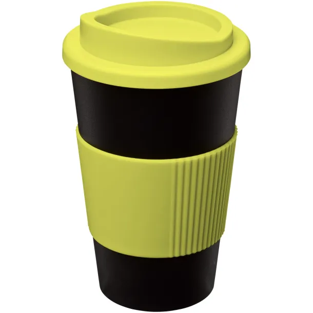 Americano® 350 ml insulated tumbler with grip Crna Lime