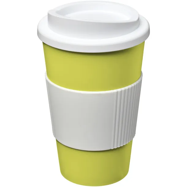 Americano® 350 ml insulated tumbler with grip Lime White