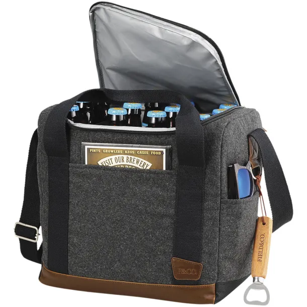 Campster 12-bottle cooler bag Charcoal Brown