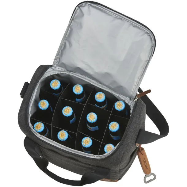 Campster 12-bottle cooler bag Charcoal Brown