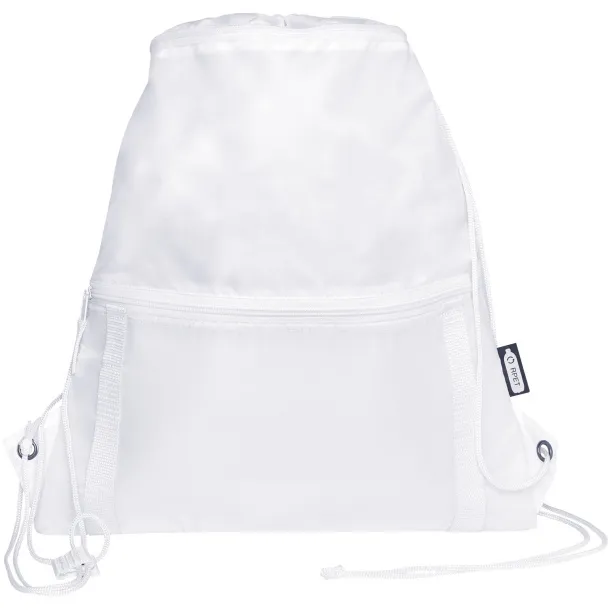 Adventure recycled insulated drawstring bag 9L - Unbranded White