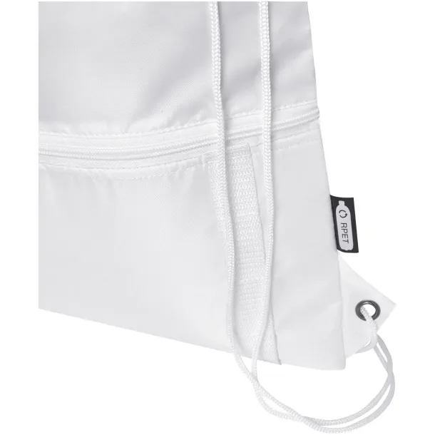 Adventure recycled insulated drawstring bag 9L - Unbranded White