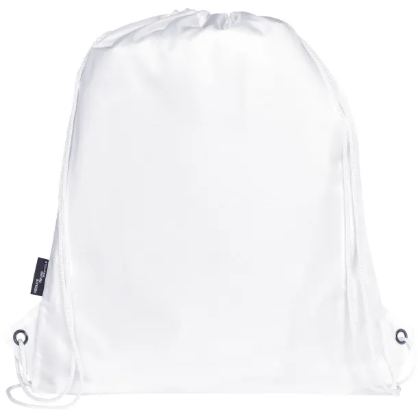 Adventure recycled insulated drawstring bag 9L - Unbranded White