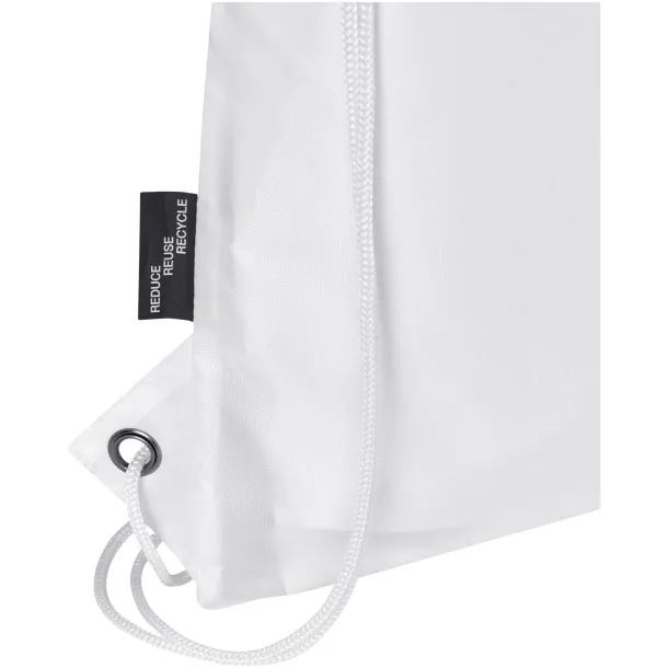 Adventure recycled insulated drawstring bag 9L - Unbranded White