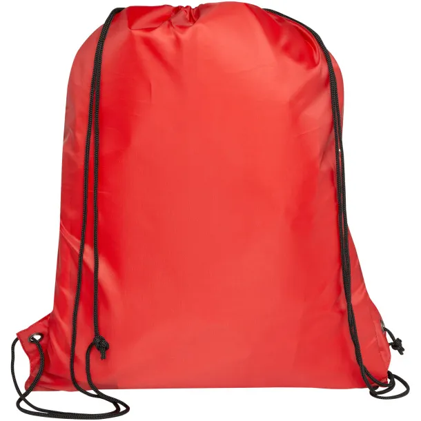 Adventure recycled insulated drawstring bag 9L Red