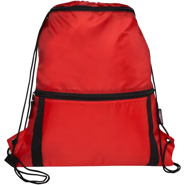 Adventure recycled insulated drawstring bag 9L - Unbranded Red