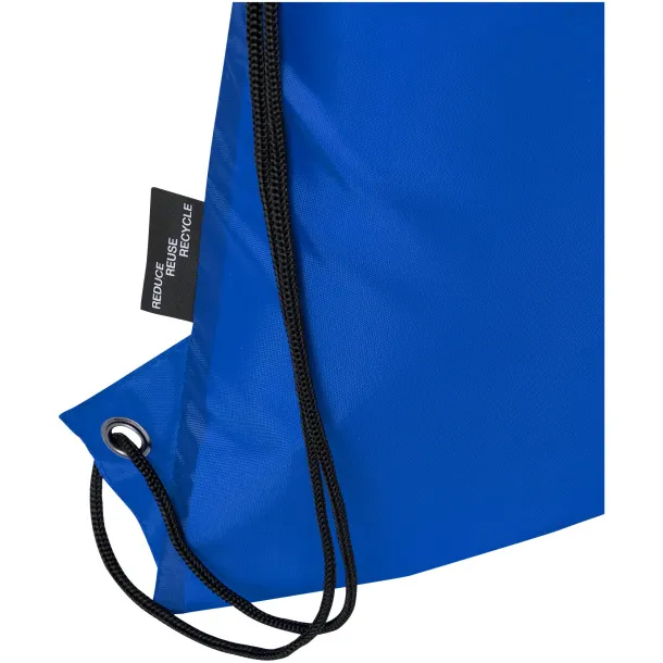 Adventure recycled insulated drawstring bag 9L Royal blue