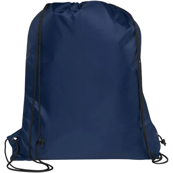 Adventure recycled insulated drawstring bag 9L Navy Blue