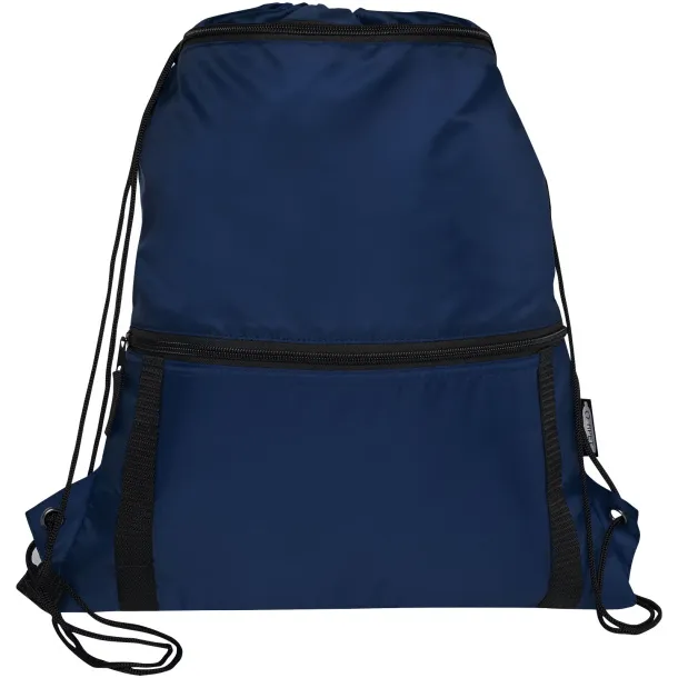 Adventure recycled insulated drawstring bag 9L Navy Blue