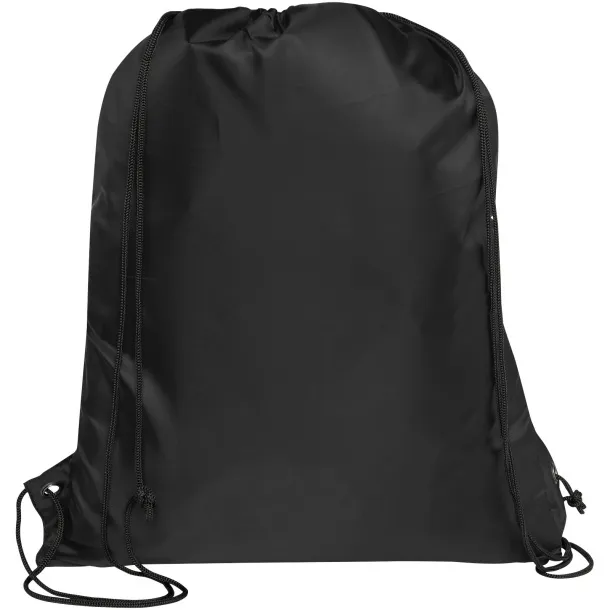 Adventure recycled insulated drawstring bag 9L Crna