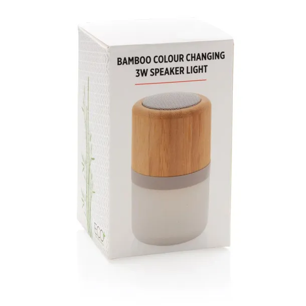  Bamboo bežični svjetlosni zvučnik - XD Collection Bijela 