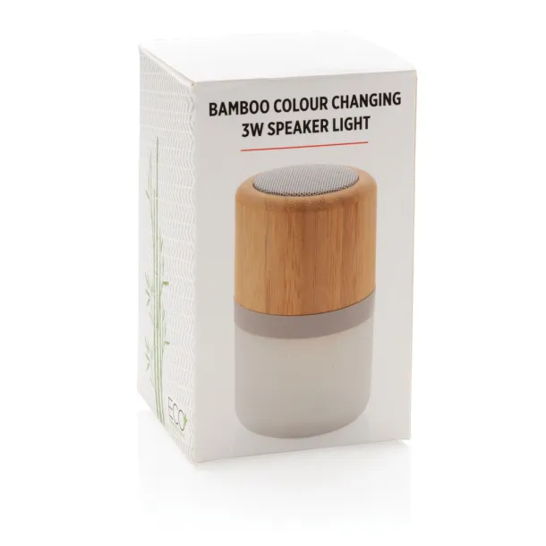  Bamboo colour changing 3W speaker light - XD Collection White 