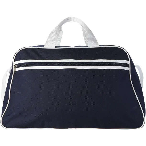 San Jose 2-stripe sports duffel bag Navy Blue White