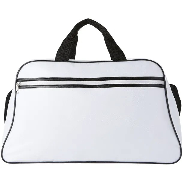 San Jose 2-stripe sports duffel bag - Unbranded White White