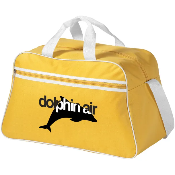 San Jose 2-stripe sports duffel bag - Unbranded Yellow White