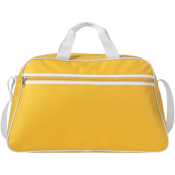 San Jose 2-stripe sports duffel bag - Unbranded Yellow White