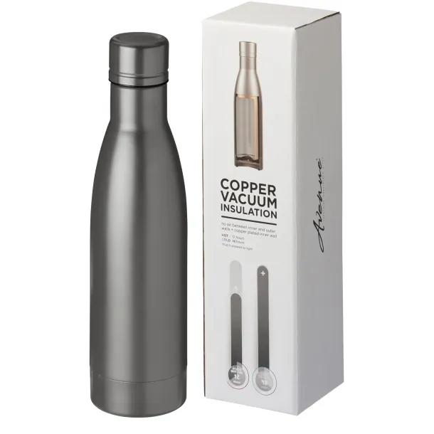 Vasa 500 ml copper vacuum insulated sport bottle - Unbranded Titanium