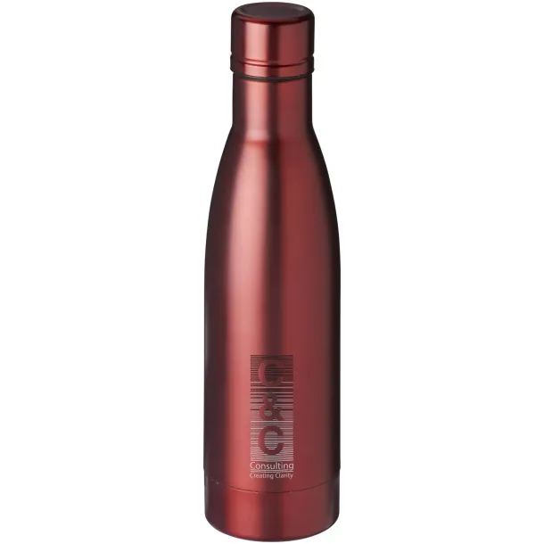 Vasa 500 ml copper vacuum insulated sport bottle Red