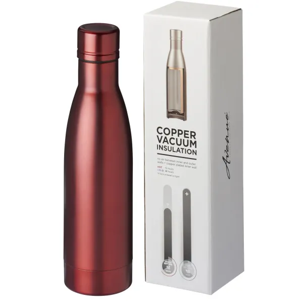 Vasa 500 ml copper vacuum insulated sport bottle Red