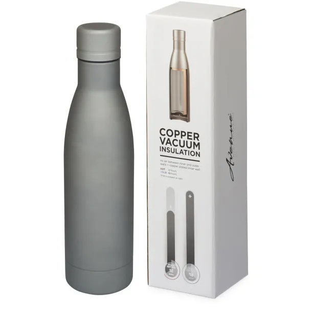 Vasa 500 ml copper vacuum insulated sport bottle Grey