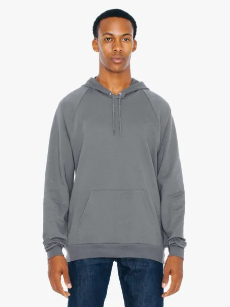  UNISEX CALIFORNIA FLEECE PULLOVER HOODED SWEATSHIRT - American Apparel Dk.Grey