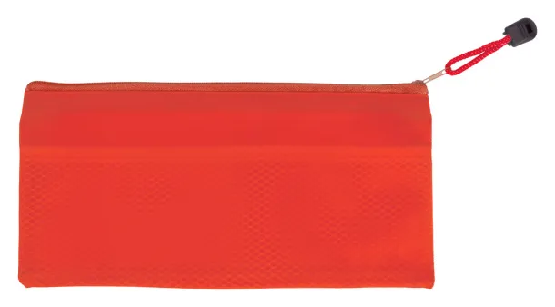 Latber pen case Red