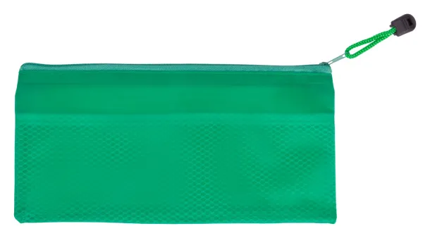 Latber pen case Green