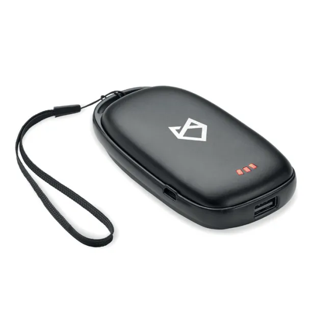 TRICPOWER Prijenosna baterija i grijač za ruke, 4 000 mAh Crna