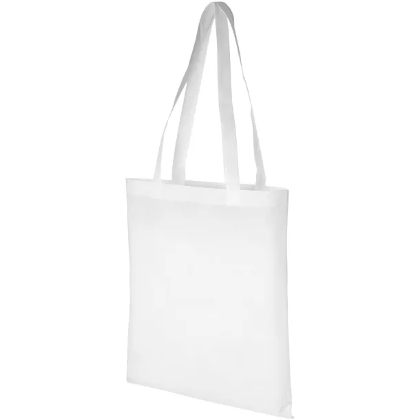 Zeus large non-woven convention tote bag - Unbranded White