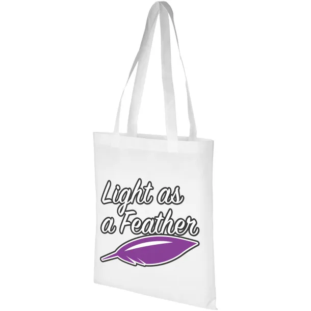 Zeus large non-woven convention tote bag White