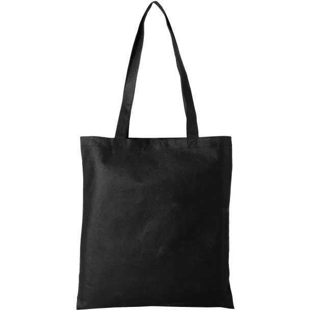 Zeus large non-woven convention tote bag Solid black