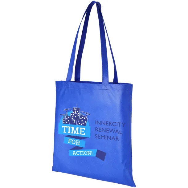 Zeus large non-woven convention tote bag Royal blue